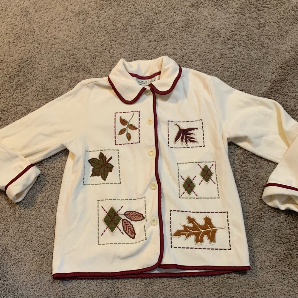 Vintage Classic Elements Fall Autumn Cardigan Jacket Small